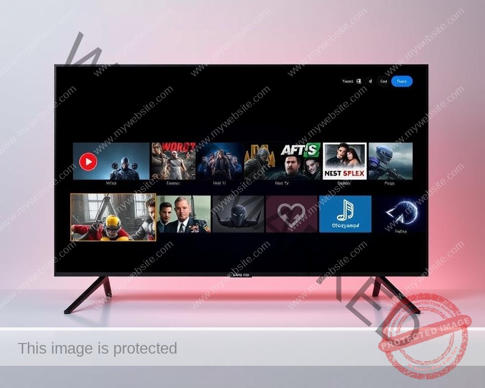 A sleek and modern IPTV interface with a clean, minimalist design. The foreground features a series of dynamic tiles highlighting the key features of the best IPTV UK provider, including 4K UHD streaming, a vast library of live TV channels, seamless multi-device compatibility, and a user-friendly EPG. In the middle ground, a minimalist user dashboard showcases intuitive navigation and personalization options. The background evokes a sense of technological sophistication with a subtle gradient and muted color palette, creating a visually striking and immersive digital experience.