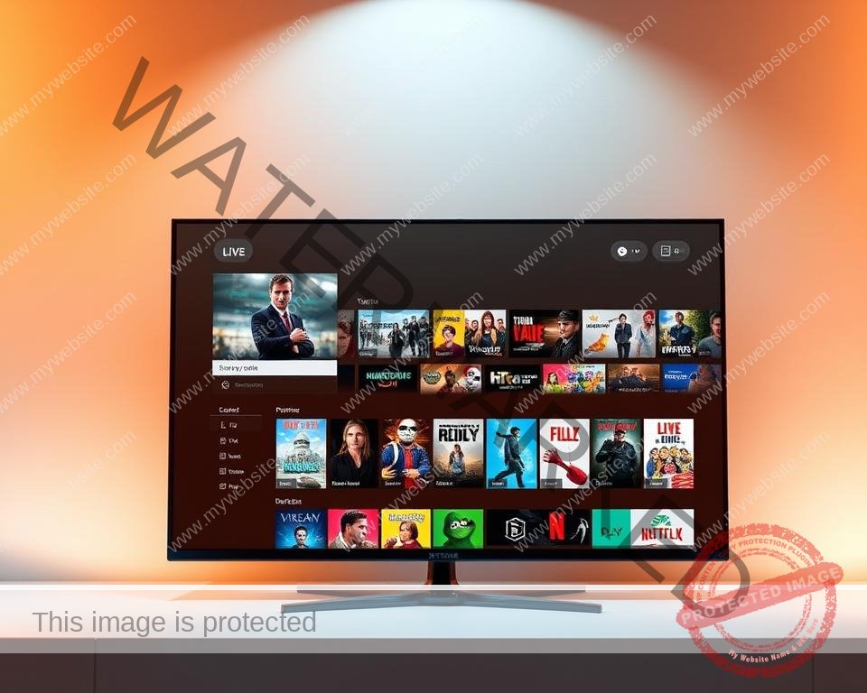 A sleek, modern interface of the Xtreme HD IPTV platform showcases a clean, intuitive layout. The foreground features a high-definition live TV screen, with a minimalist on-screen display and smart navigation controls. In the middle ground, a grid of premium content thumbnails tempts the viewer, inviting exploration of the vast library of movies, shows, and live channels. The background subtly blends a soft gradient, creating a sense of depth and professionalism. Warm, directional lighting illuminates the scene, highlighting the vibrant colors and crisp details of the interface. The overall atmosphere conveys a premium, user-friendly experience tailored for the discerning IPTV enthusiast.