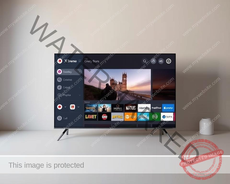 A sleek, modern user interface for Xtreme HD IPTV, designed with a focus on intuitive navigation and a seamless viewing experience. The foreground displays a clean, minimalist layout with crisp iconography and intuitive menu options, allowing users to effortlessly browse and select their favorite live TV channels, on-demand content, and streaming services. The middle ground showcases a high-definition, widescreen preview of the currently selected channel, showcasing the platform's exceptional visual quality. The background features a soft, gradient-based color scheme that complements the interface's sophisticated aesthetic, creating a visually pleasing and immersive environment. Soft, directional lighting illuminates the scene, accentuating the interface's depth and adding a sense of depth and dimensionality. The overall mood is one of sleek, modern elegance, inviting users to enjoy a premium IPTV experience.